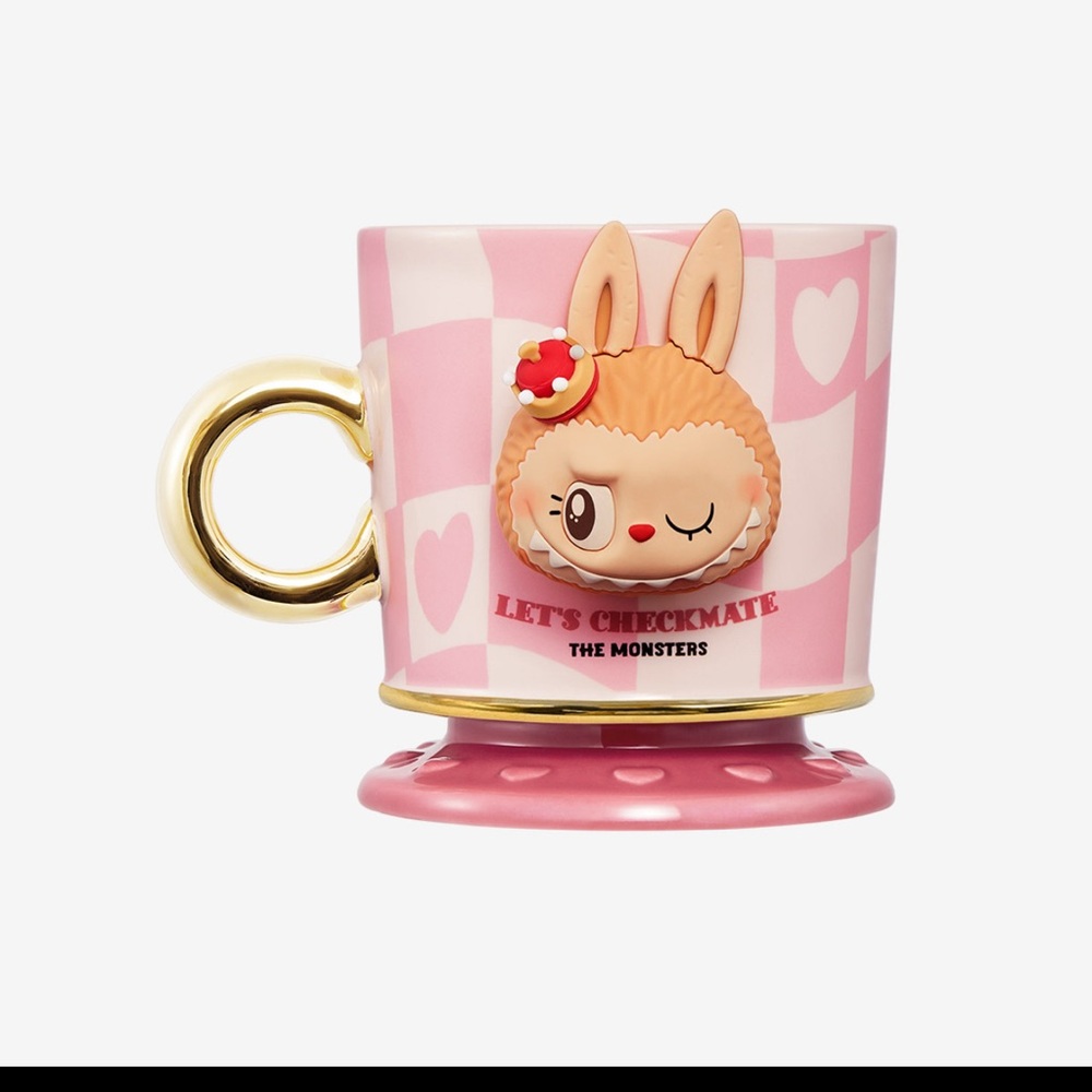 THE MONSTERS Let's Checkmate series Mug Pink